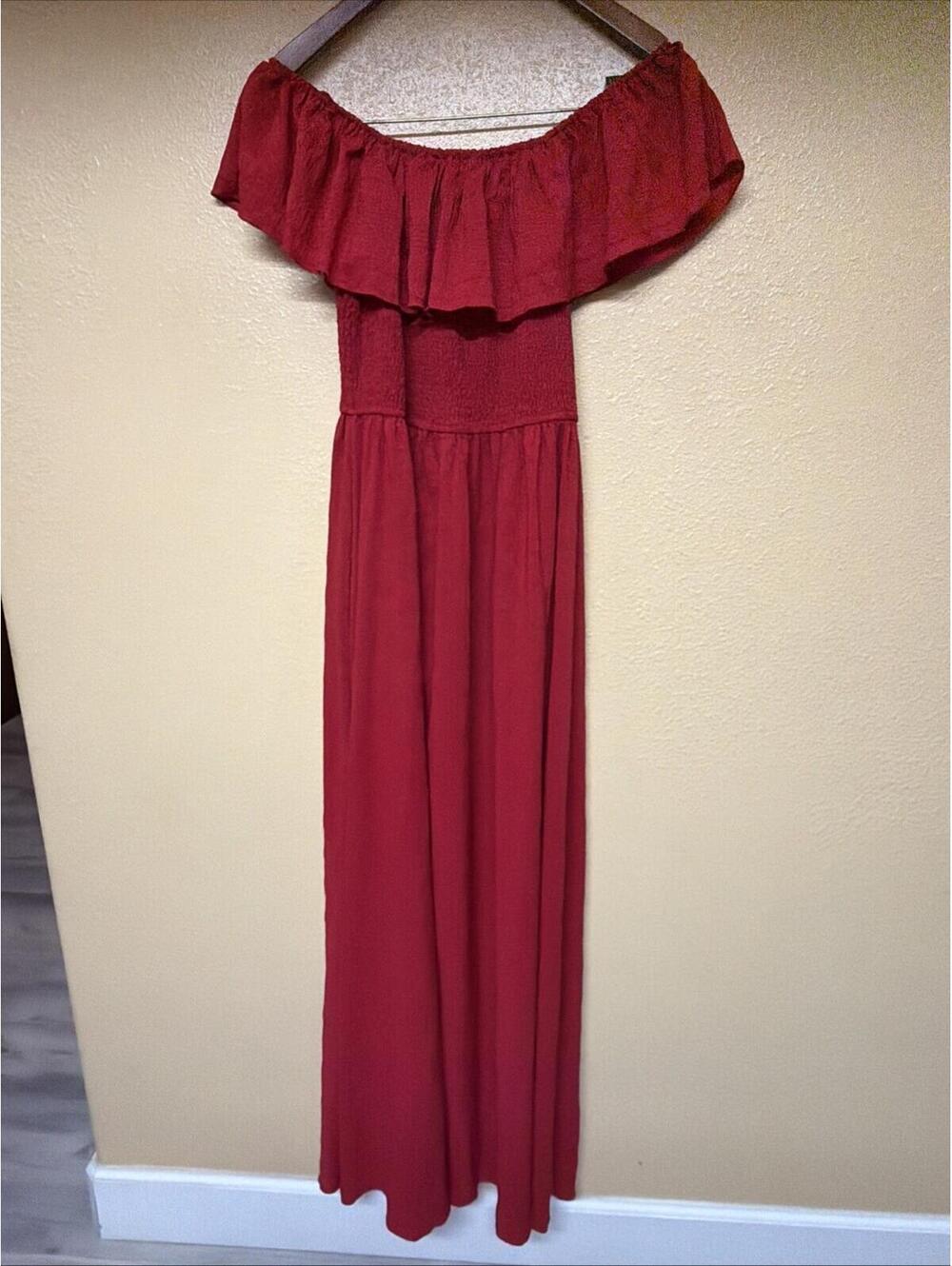 Women's Red Long Dress Size Large